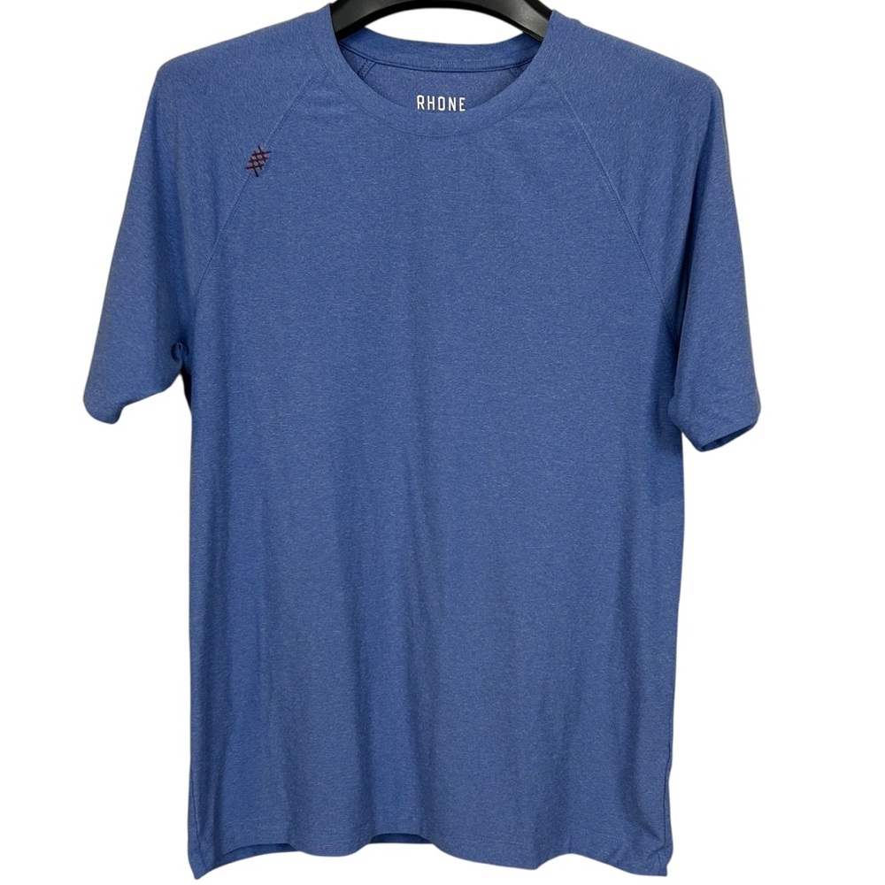 Rhône Mens T-Shirt Element Light Blue Short Sleeve Tee Pullover Size Small